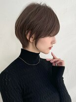 アンド ストーリーズ(&STORIES)&nbsp;前髪あり耳掛け丸みくびれ大人ショートボブ20代30代40代50代＊