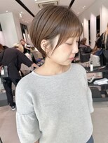 ステアケース 武蔵小杉店(stair:case)&nbsp;大人透明感カラー髪質改善ショートボブ耳かけ