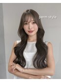 韓国風パーマ/コテ巻き風パーマ/レイヤーカット/韓国ヘア
