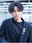 センターパート×ツイストスパイラル