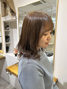 アンユヘアー 与野駅前店(unu.hair) 30代40代50代与野/イメチェン大人女性/ベージュカラー