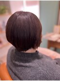縮毛矯正ショートボブ