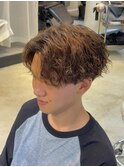 ツイストスパイラル センターパート 刈り上げ
