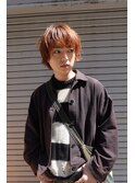 メンズショートオレンジヘア