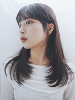 グリッター 仙台中央店(GRITTERs)&nbsp;フロントレイヤー/ワインレッド/レイヤーカット/韓国レイヤー