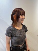 ノブレス ノアール(NOBLESSE NOIR)&nbsp;オレンジイヤリングカラー/ミディアムウルフ