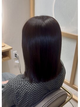 イゾラ(isola) 【isola】質感再整カラー/艶カラー/黒髪スタイル/ロングボブ