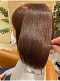 【髪質改善縮毛矯正】自然と内巻きボブ