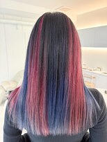 ノラ ウメダ(NORA UMEDA)&nbsp;アンブレラカラーケアブリーチデザインカラーレッドブルー梅田