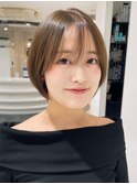 レイヤーカット髪質改善ブリーチなし透明感カラー