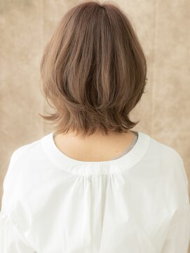 グレーブラウンアッシュウルフカットマレットヘアX大宮20代30代