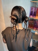 シャルムバイケンジ(Charm.by KENJE)&nbsp;【ツインカチモリ】結婚式/銀座/ヘアセット/カチモリ/アレンジ