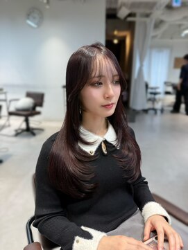 ザシェノンウメダ(THA CHAINON UMEDA) 着物ヘア/大人ガーリー/ダークアッシュ/似合わせカット/心斎橋