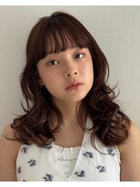 リリー(Lilly)&nbsp;名古屋レイヤーカットハッシュカット透明感ブラウンカラー