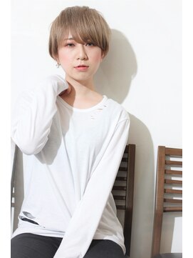 ルークス 中央林間(LOOOKS) ツヤ・グラデーション・前髪あり 短めショートボブ