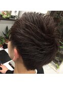 扇状毛流れショート