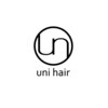 ユニ ヘアー(uni hair)のお店ロゴ