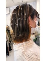 ディーバヘアファクトリー(diva.hair factory) グラデーションハイライトインナーオレンジ