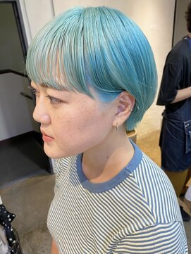 ソイ 下北沢(soi) ハイトーンショート ペールブルー