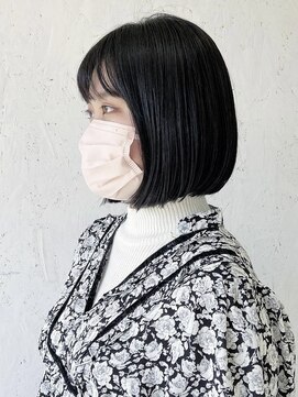 ザヘアメイクシェア(THE -HAIR MAKE SHARE-) 黒髪ボブ×アイメイク