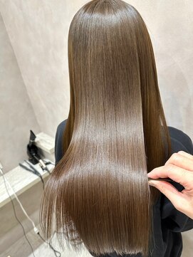 ジーナ セントラル銀座(Zina) ツヤ感カラー*髪質改善*オリーブベージュ【ZinaCENTRAL】