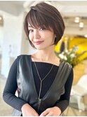 切りっぱなしボブエアリーロング美髪ピンクブラウン[大宮]