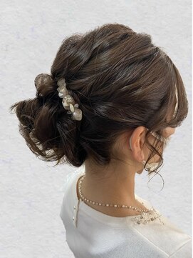アンド 岡山倉敷店(And) ゆるふわヘアアレンジ ボブヘア 結婚式