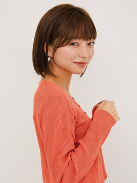 オンク 新宿(onk) 黒髪/グレーベージュ/レイヤーロング/前髪パーマ[新宿駅]