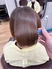 【髪のまとまり】弱酸性ストレート＋カット＋柔軟剤トリートメント4step