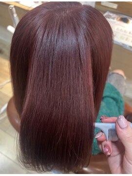 スノードロップ 荻窪(Snowdrop) デザインカラー/レイヤーカット/ウェットヘア/オリーブベージュ