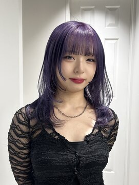 ゼスト 八王子店(ZEST) バイオレットカラー/レイヤーカット