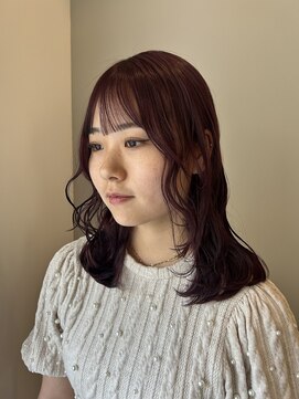 ガーランド (Garland) 暖色カラー/ピンクベージュ/前髪/レイヤーカット/原宿神宮前