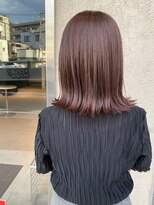 フロア(FLOOR)&nbsp;サイドバング/おくれげ/ピンクブラウン