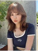 【大人韓国】くびれヘア/イルミナ/ブリーチ/ピンクベージュ