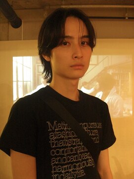 ノラジャーニー(NORA Journey) メンズボブウルフメンズミディアムレイヤーカットメンズウルフ