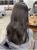 ブリーチなしラベンダーグレージュ透明感