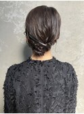 【シニヨンヘアアレンジ】ヘアセット/渋谷/学割U24/タッセルボブ