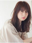 フォギーベージュ×ふんわり小顔セミディ/心斎橋&難波&堀江&新町
