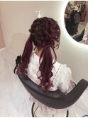 もこもこツインテール×髪の毛リボン