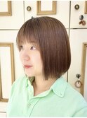 自然な丸み♪ミニボブ