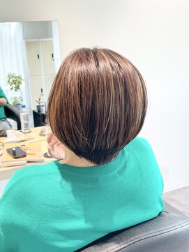 ストフ(stof) ショートボブ/大人ショート/ハイライト/ハンサムショート