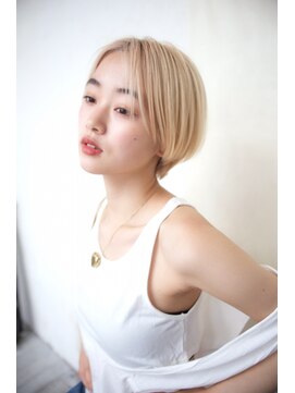 グランアージュ 船橋南口店(grandage) ハンサムショート/抜きっぱなしブリーチ/ダブルカラー/ 船橋