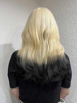 アル 心斎橋(alu) 裾カラー/デザインカラー/ブリーチ