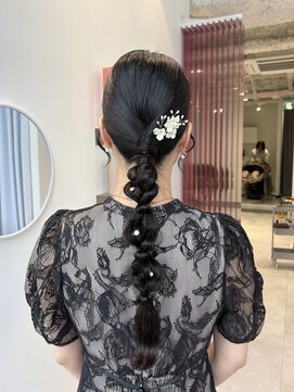 ソト 銀座(soto.) ミディアムヘア/暗めカラー/デザインカラー/ヘアセット/カチモリ