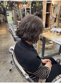 白髪ぼかしブリーチ無しダブルカラーカットトリートメント15400