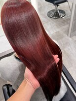アール ヘアー デザイン(r hair design)&nbsp;サラツヤロングベージュカラーブリーチしない透明感カラー