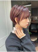 大人ガーリー/レイヤーショート/前髪白髪/20代30代40代50代/池袋