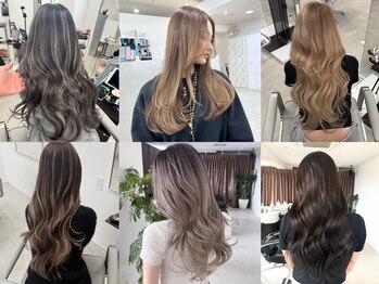 レアル 心斎橋 大阪(REAL)の写真/【心斎橋/最高級シールエクステ】地毛のように馴染む圧倒的技術★ハイトーン×ロングで理想のスタイルへ