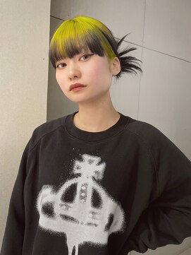 ジェム(GEM) 《YURI》ネオンイエロー/デザインカラー/ルーツカラー