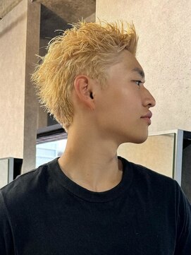 エルマーク 京都駅前(L-MARK) ダブルカラー/ブリーチ/ミルクティー/ヘアカラー/men's